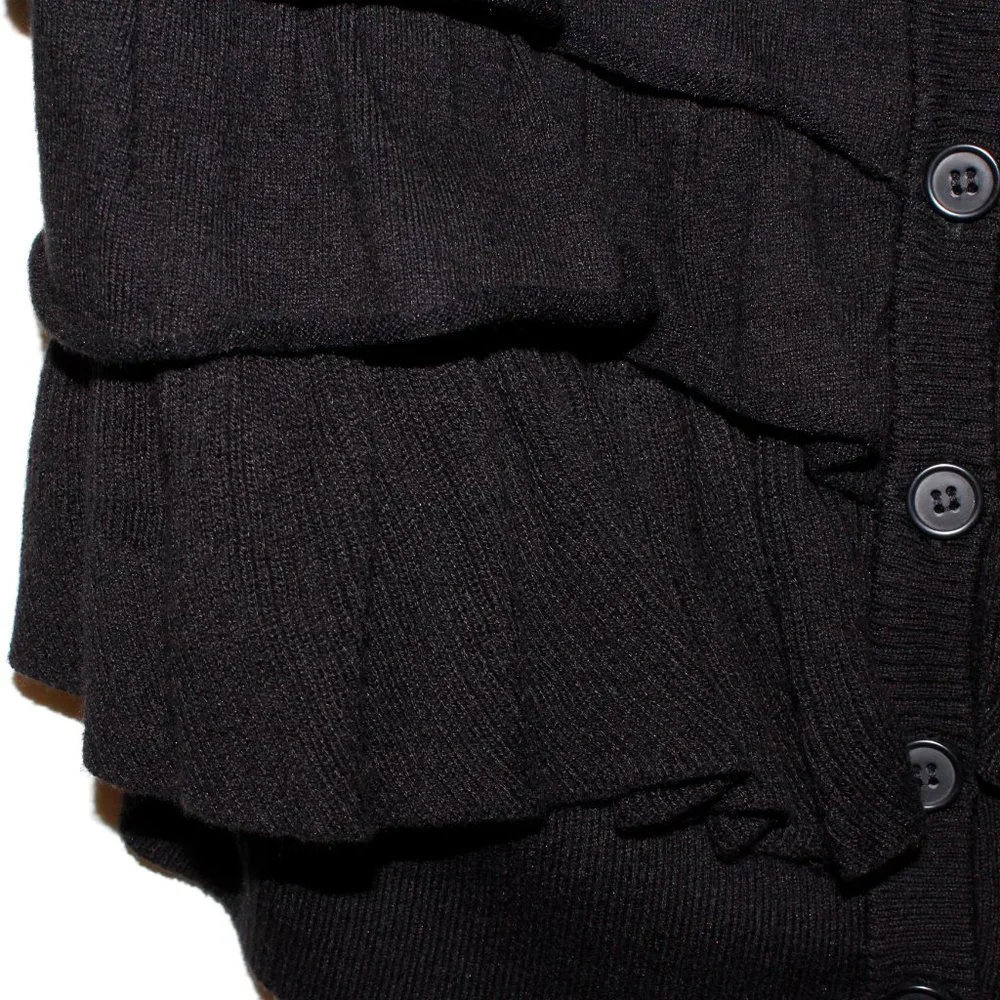 Candie's Vintage Y2K Ruffle Front Cardigan - Picture 10 of 16